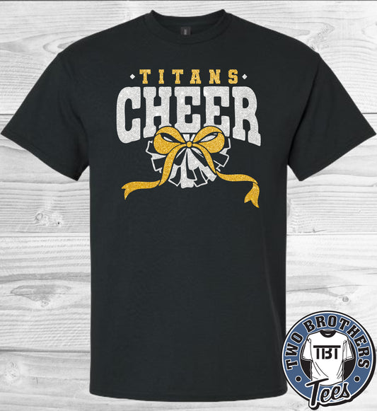 Treasure Lake Titans Cheer 2026 T-Shirt - Design 1 - With Glitter