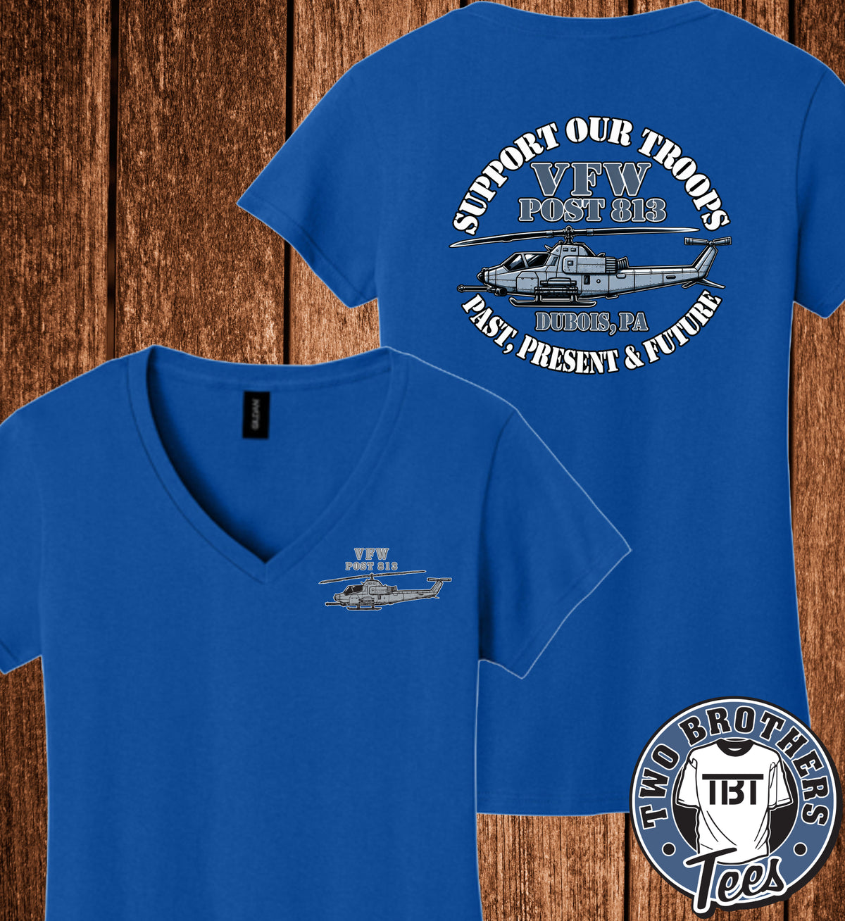 DuBois VFW Post 813 Auxiliary Women's Softstyle V-Neck T-Shirt