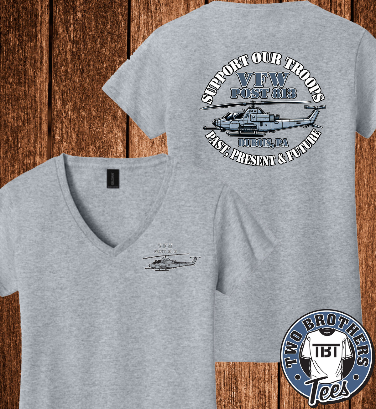 DuBois VFW Post 813 Auxiliary Women's Softstyle V-Neck T-Shirt