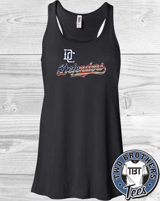 DC Defenders Women's Flowy Racerback Tank Top