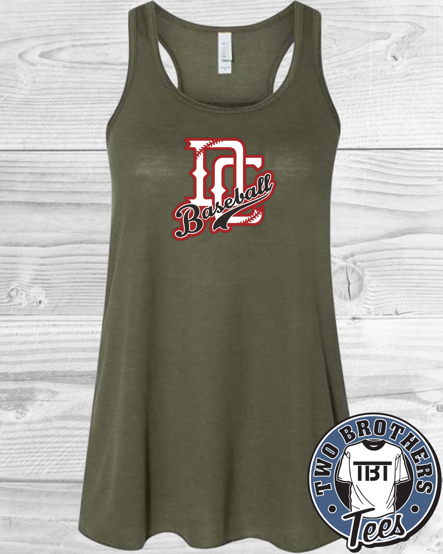 DC Defenders Women's Flowy "Baseball" Racerback Tank Top