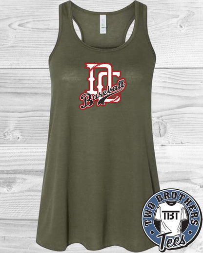 DC Defenders Women's Flowy "Baseball" Racerback Tank Top