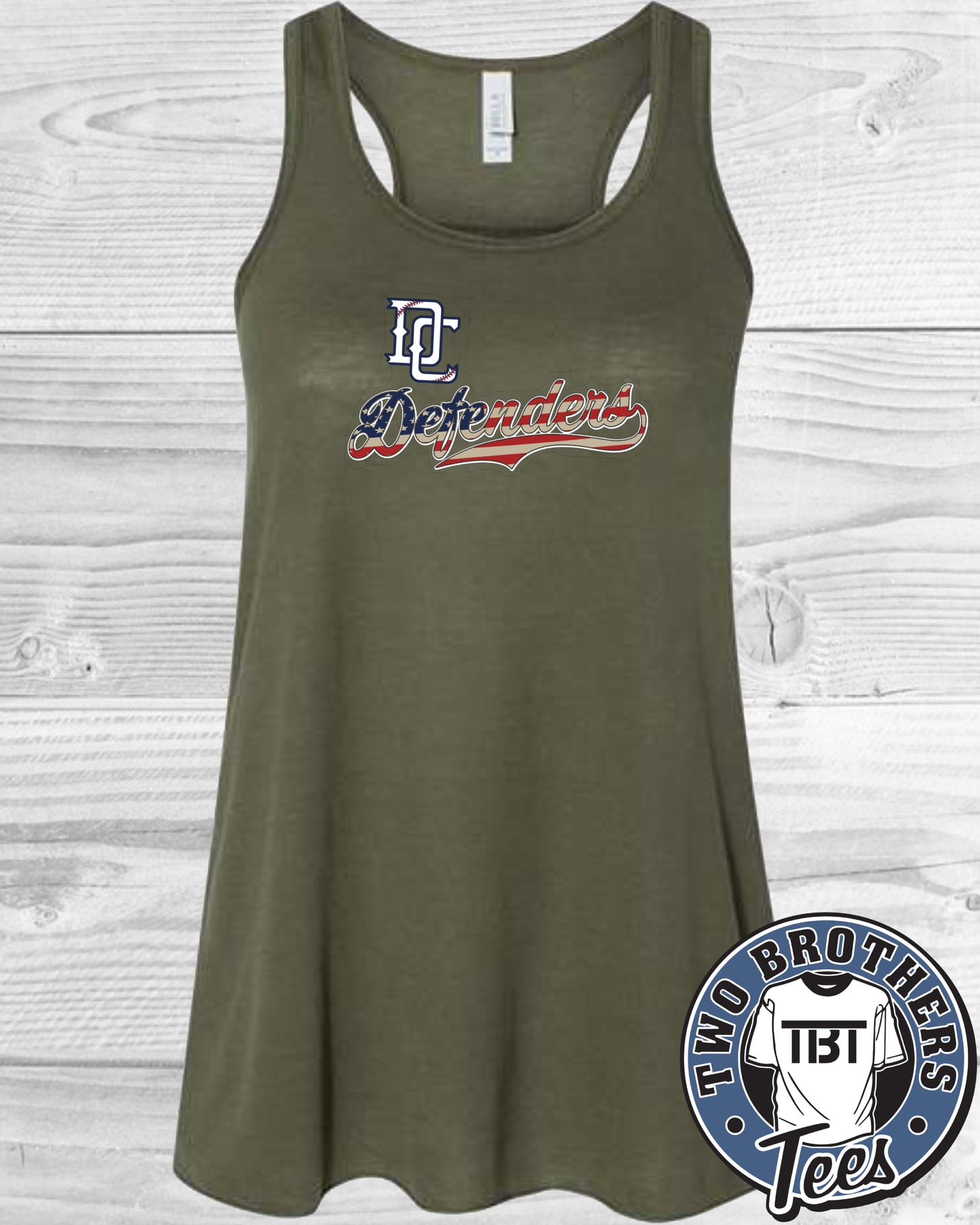 DC Defenders Women's Flowy Racerback Tank Top