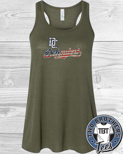 DC Defenders Women's Flowy Racerback Tank Top
