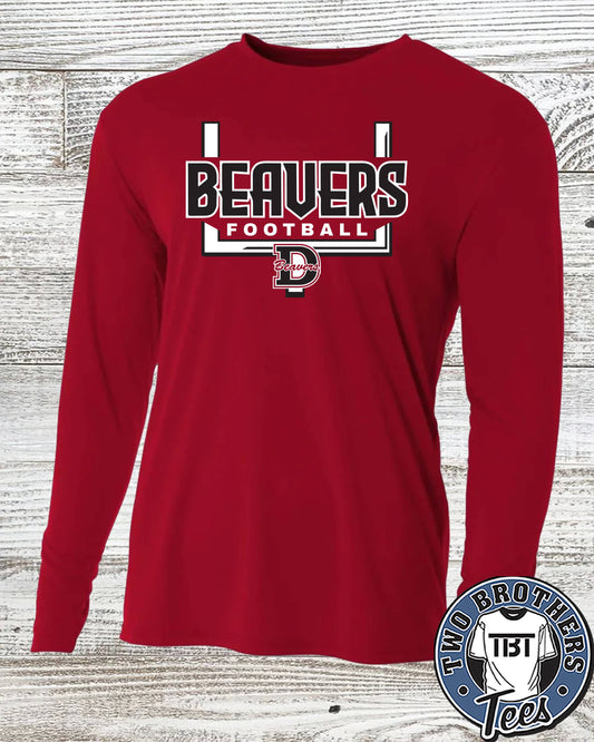 DuBois Football Goalpost Performance Long Sleeve T-Shirt
