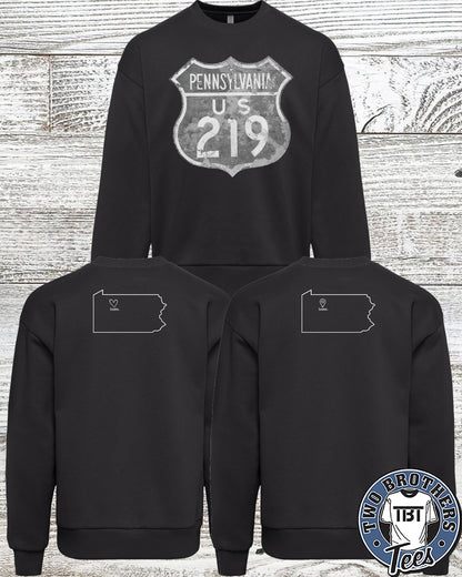 Johnsonburg Route 219 Crewneck