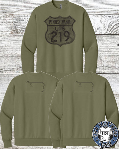 Johnsonburg Route 219 Crewneck