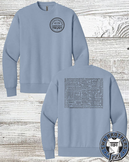 Johnsonburg Word Cloud Crewneck