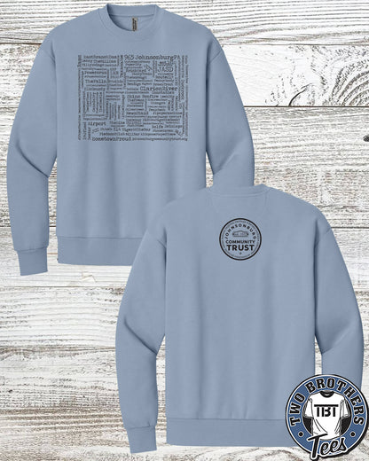 Johnsonburg Word Cloud Crewneck