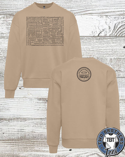 Johnsonburg Word Cloud Crewneck